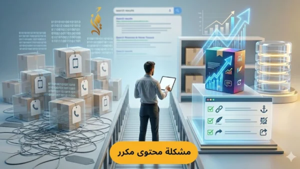 مشكلة محتوى مكرر