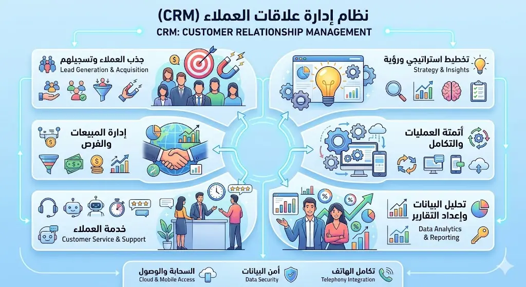 برنامج CRM نظام ادارة علاقات العملاء